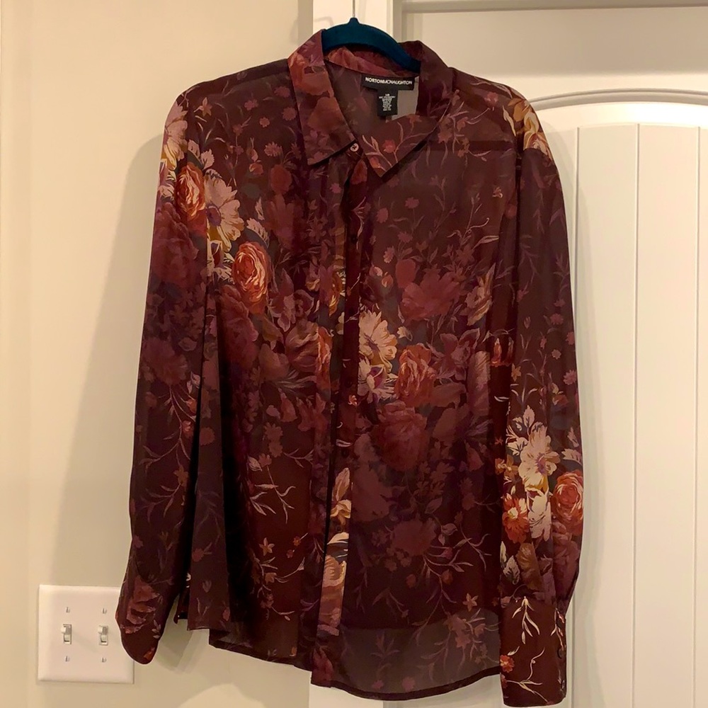 Hardly worn button top